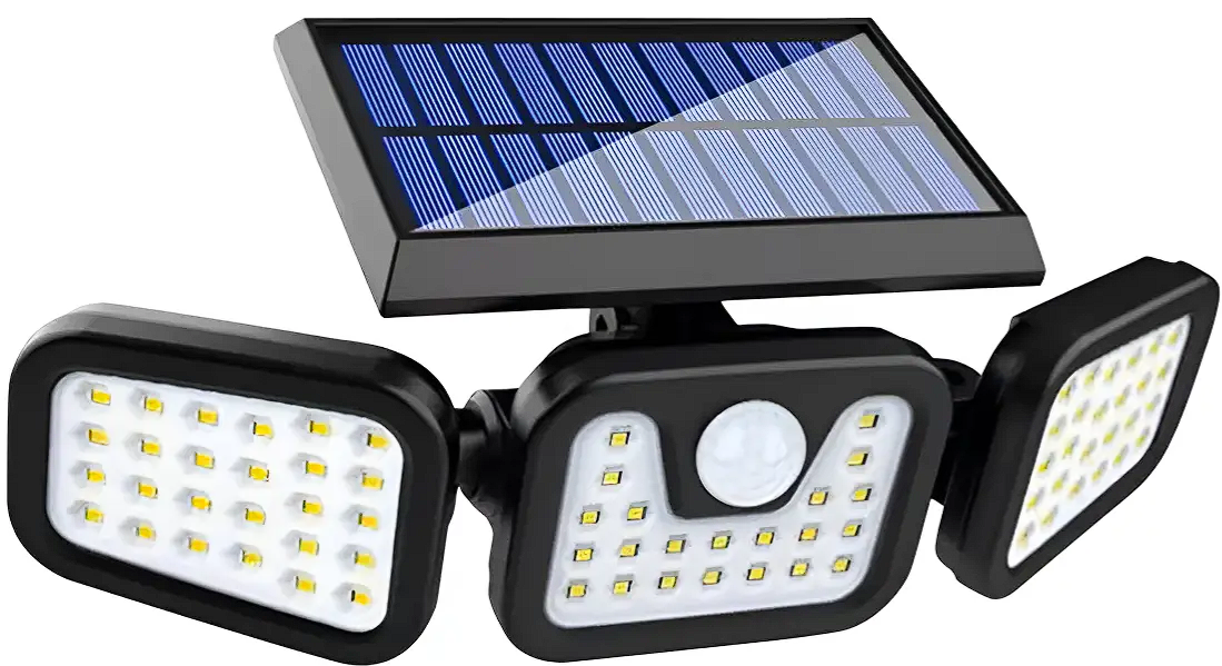 Lampara solar para exterior tres cuerpos